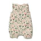 Wilson & Frenchy Sweet Bloom Organic Ruffle Zipsuit