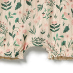 Wilson & Frenchy Sweet Bloom Organic Ruffle Zipsuit