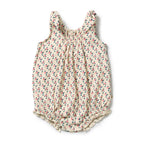 Wilson & Frenchy Little Bloom Organic Crinkle Tie Playsuit
