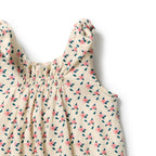 Wilson & Frenchy Little Bloom Organic Crinkle Tie Playsuit