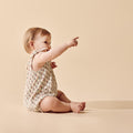 Wilson & Frenchy Little Bloom Organic Crinkle Tie Playsuit