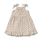 Wilson & Frenchy Little Bloom Organic Crinkle Ruffle Dress