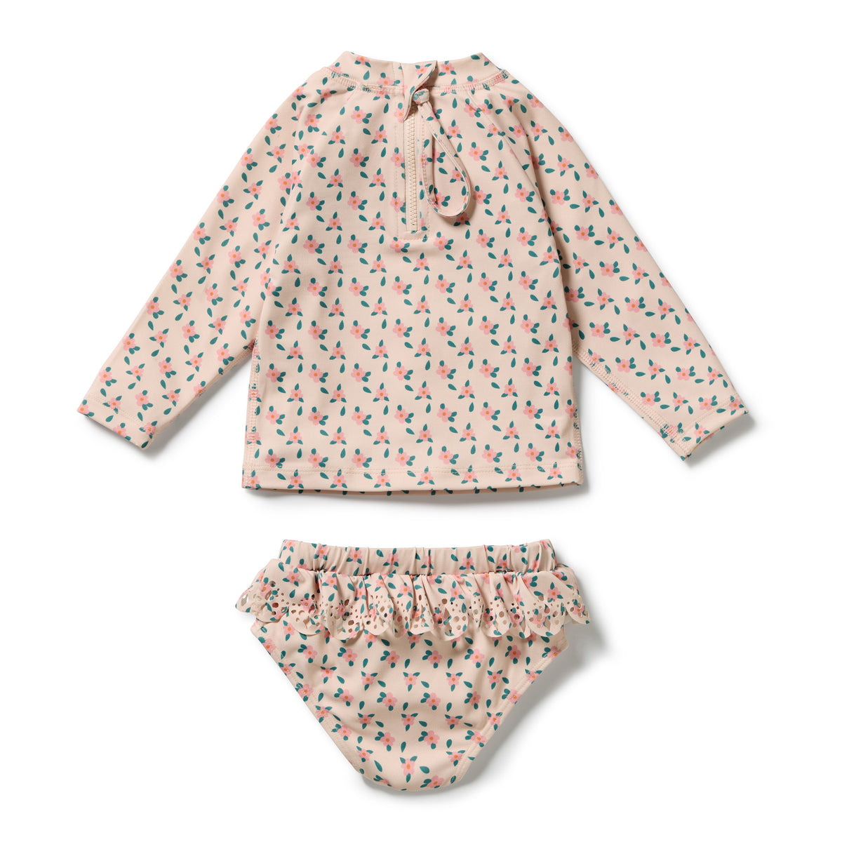 Wilson & Frenchy Little Bloom Cutwork Rashie Swim Set