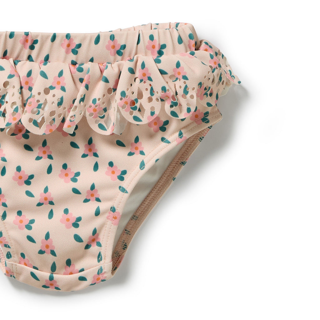 Wilson & Frenchy Little Bloom Cutwork Rashie Swim Set