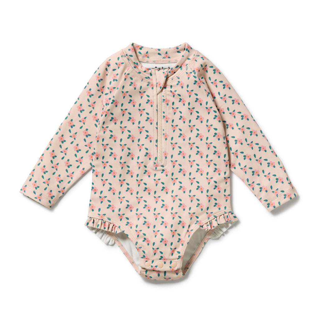 Wilson & Frenchy Little Bloom Long Sleeved Swimsuit
