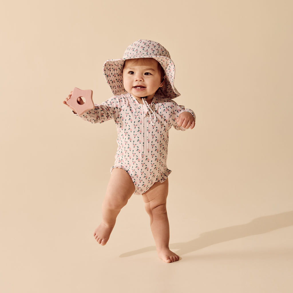 Wilson & Frenchy Little Bloom Long Sleeved Swimsuit
