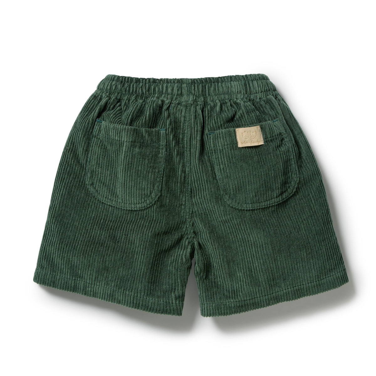 Wilson & Frenchy Moss Green Organic Cord Shorts