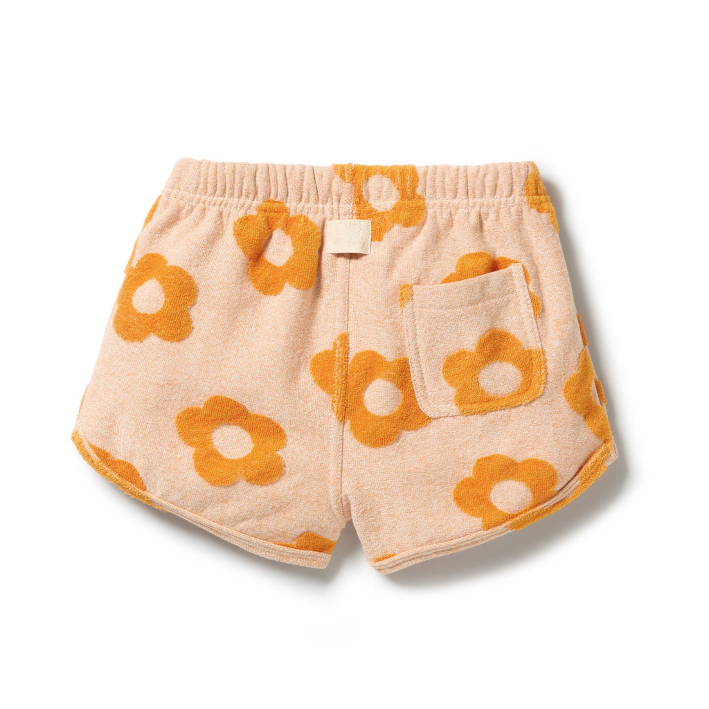 Wilson & Frenchy Daisy Glow Organic Terry Tie Shorts