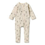 Wilson & Frenchy Whispering Willows Organic Zipsuit with Feet