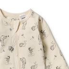 Wilson & Frenchy Whispering Willows Organic Zipsuit with Feet