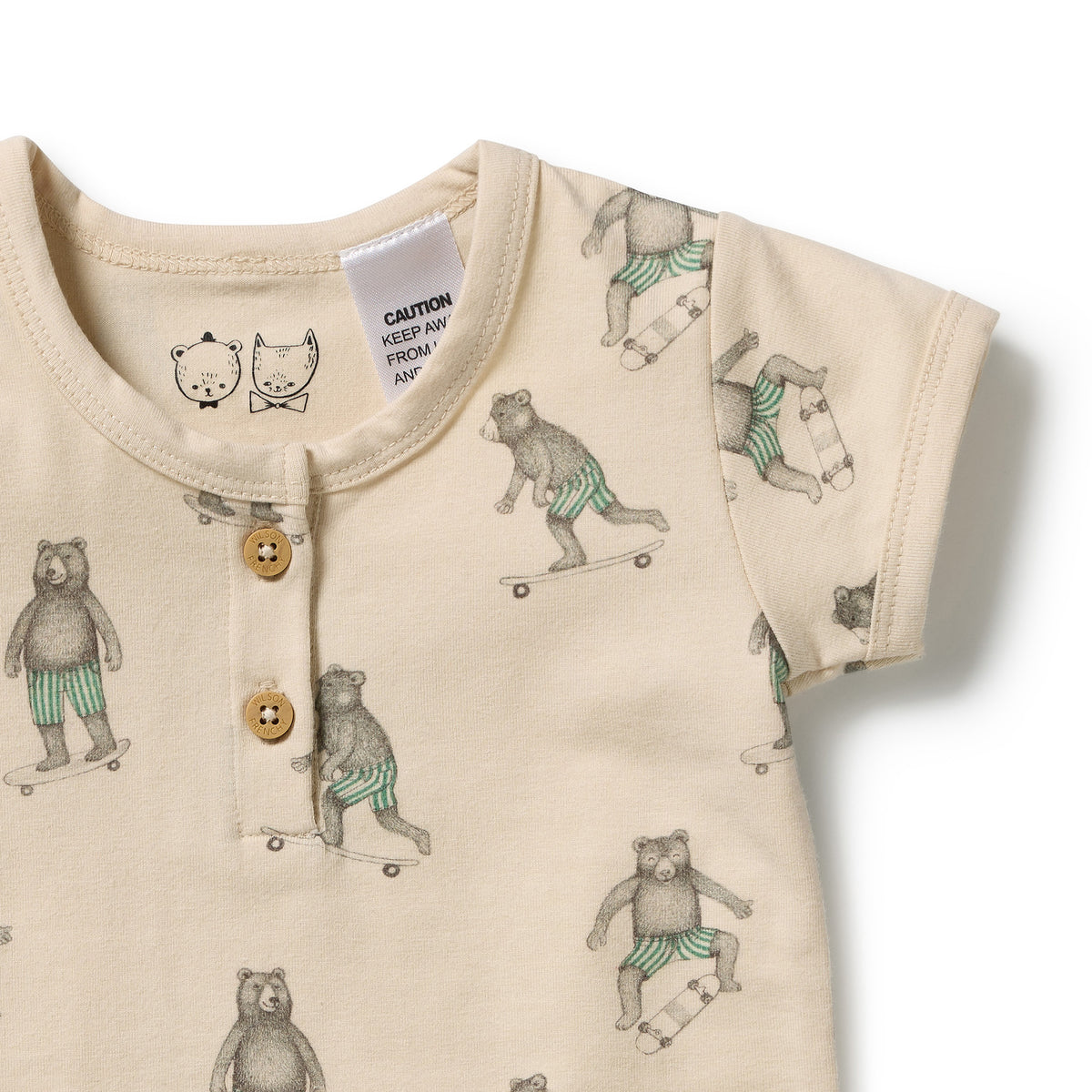 Wilson & Frenchy Skater Club Henley Bodysuit