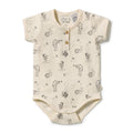 Wilson & Frenchy Whispering Willows Organic Henley Bodysuit