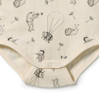 Wilson & Frenchy Whispering Willows Organic Henley Bodysuit