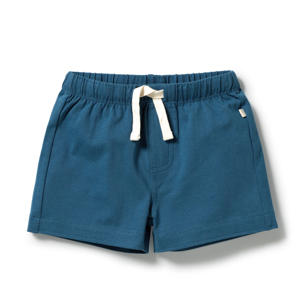 Wilson & Frenchy Bright Blue Organic Tie Front Shorts