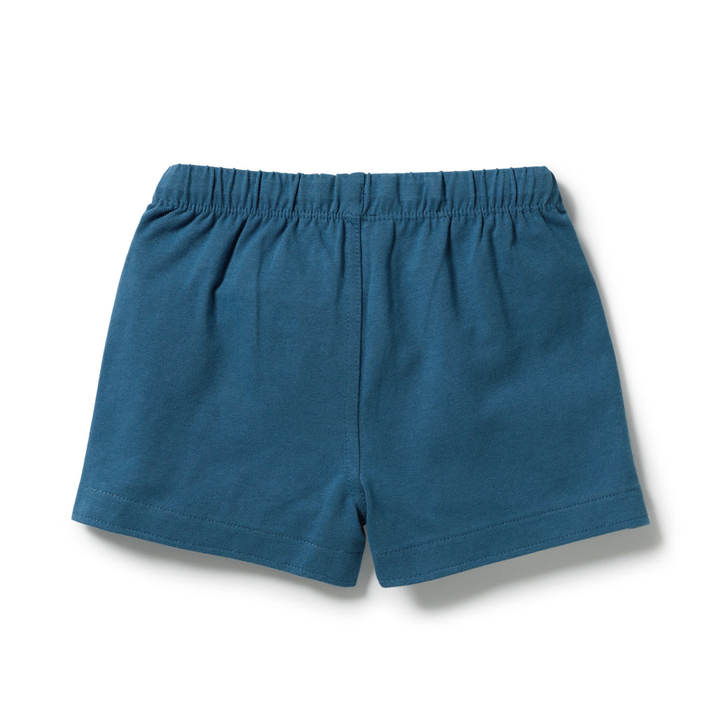 Wilson & Frenchy Bright Blue Organic Tie Front Shorts