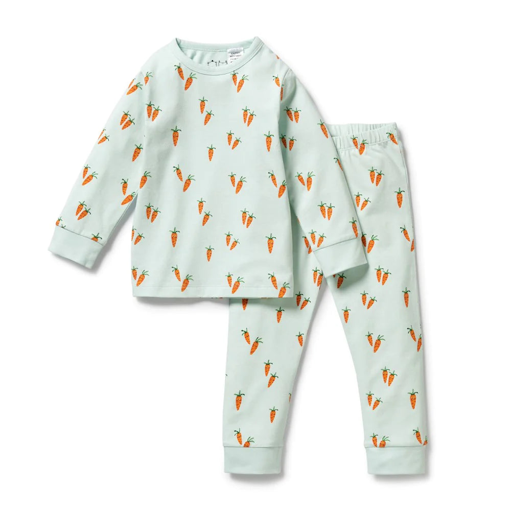 Wilson and Frenchy - Cute Carrots - Organic Long Sleeve Set