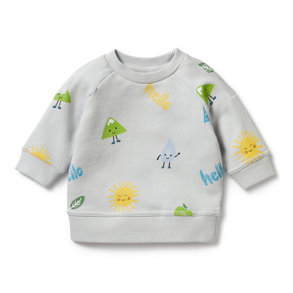 Wilson & Frenchy Organic terry Sweat Bluebell