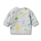 Wilson & Frenchy Organic terry Sweat Bluebell