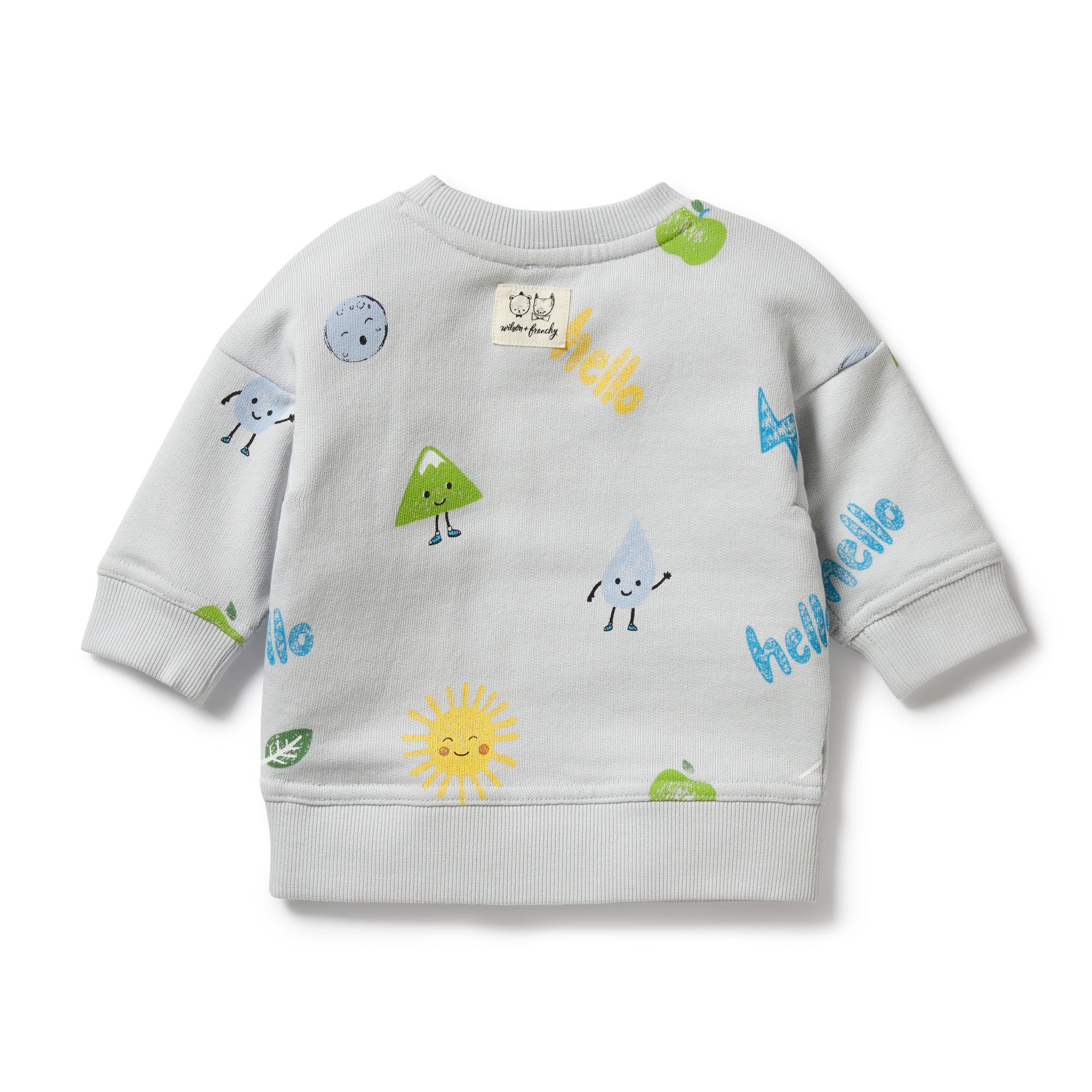 Wilson & Frenchy Organic terry Sweat Bluebell