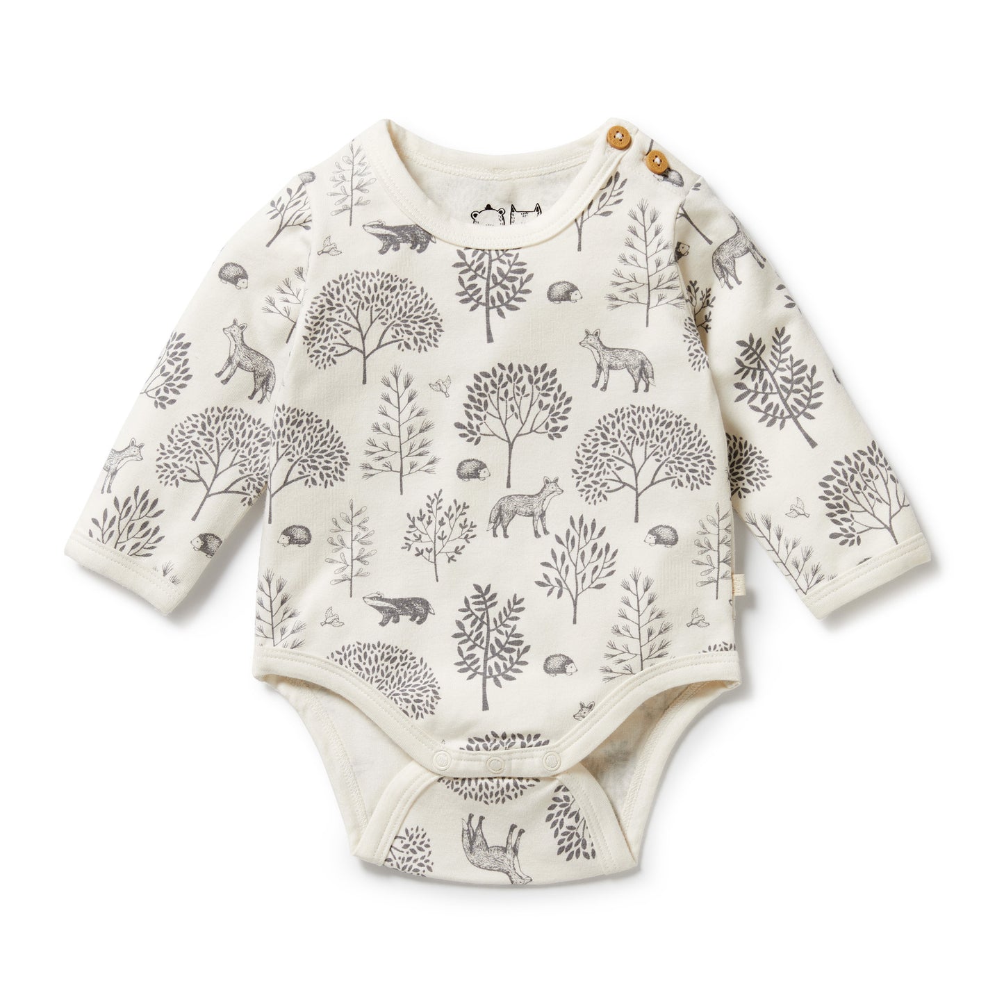 Wilson & Frenchy Organic Bodysuit Woodland