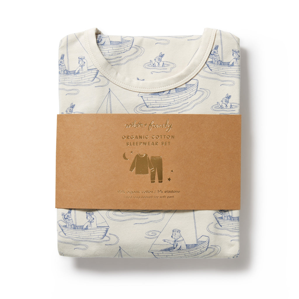 Wilson & Frenchy Sail Away Organic Long Sleeve Set