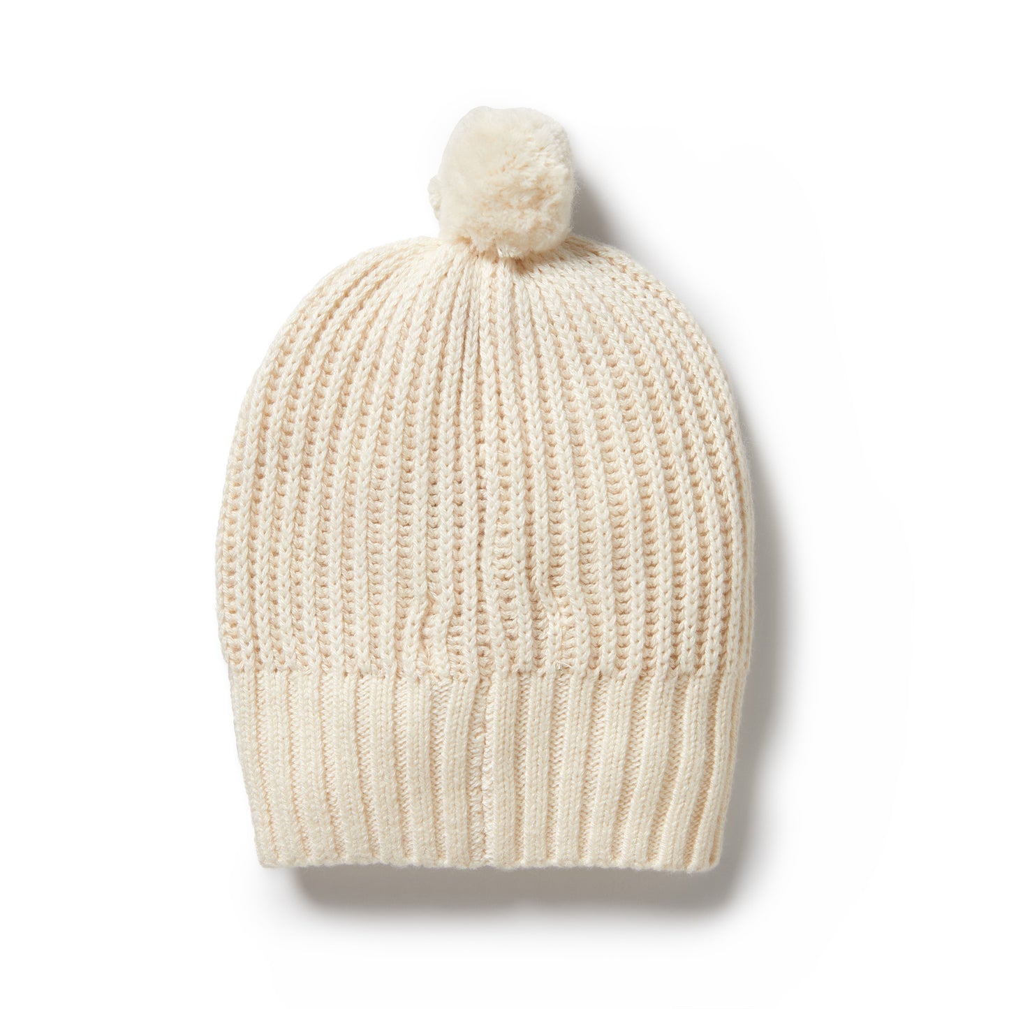 Wilson and Frenchy - KNITTED RIBBED HAT - ECRU