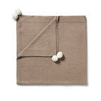 Wilson and Frenchy - KNITTED BLANKET - WALNUT