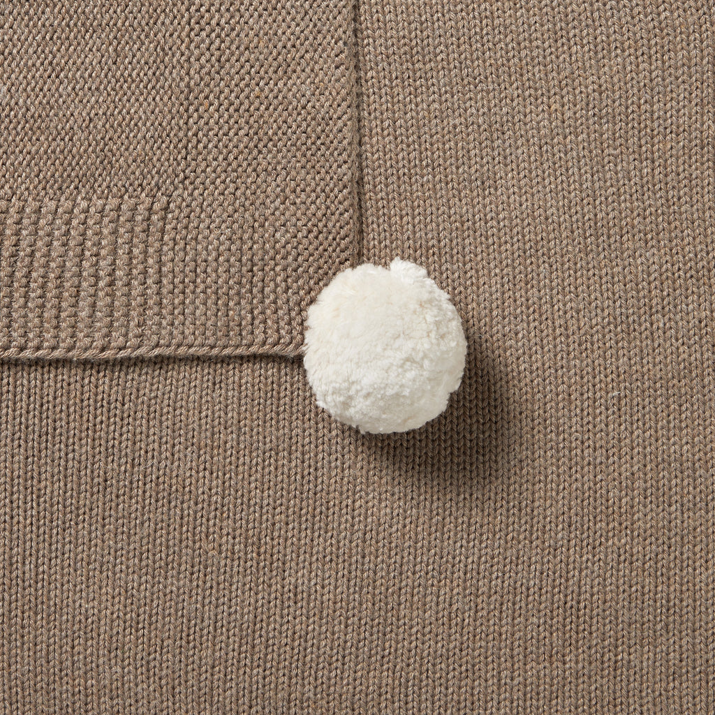 Wilson and Frenchy - KNITTED BLANKET - WALNUT