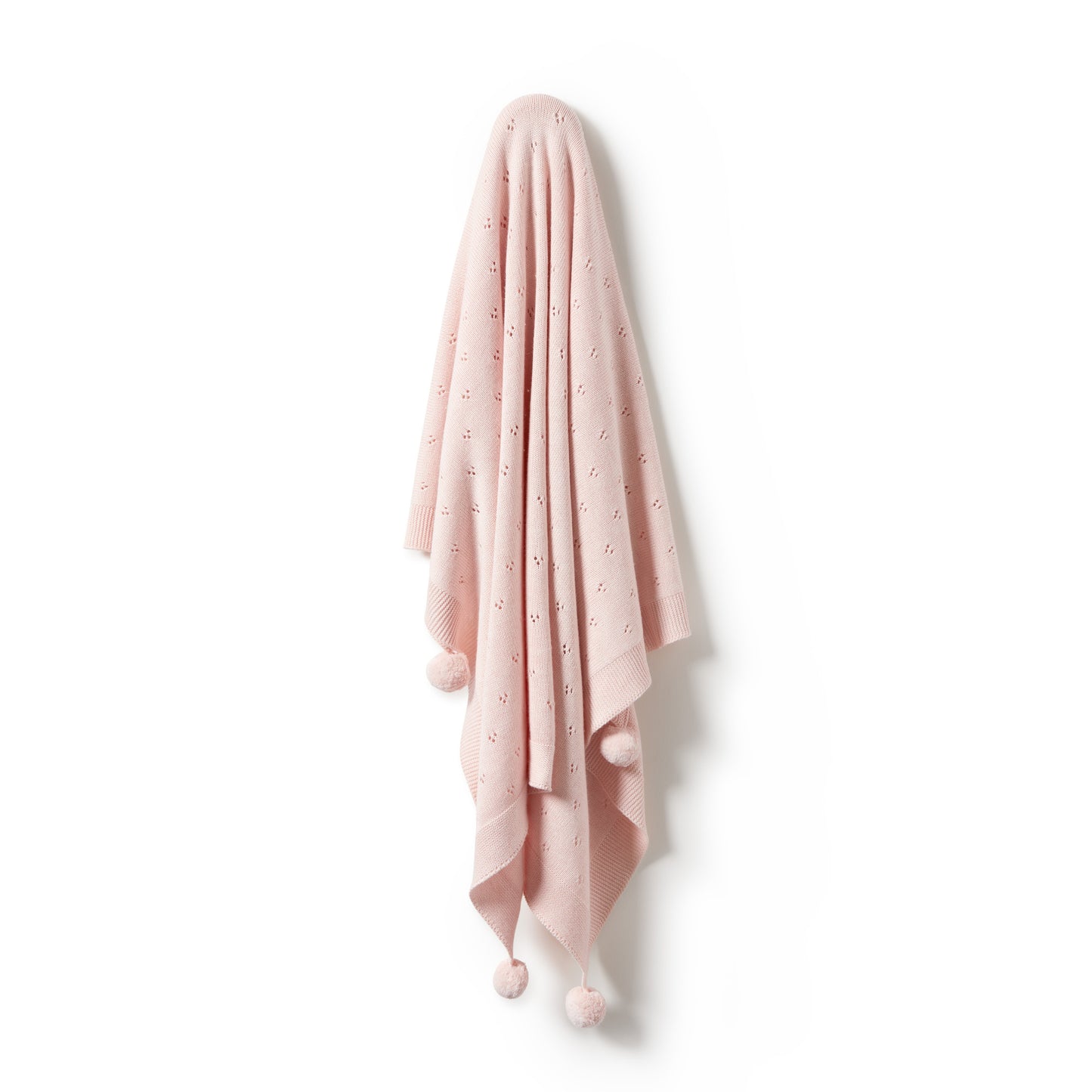Wilson and Frenchy - KNITTED POINTELLE BLANKET - PINK