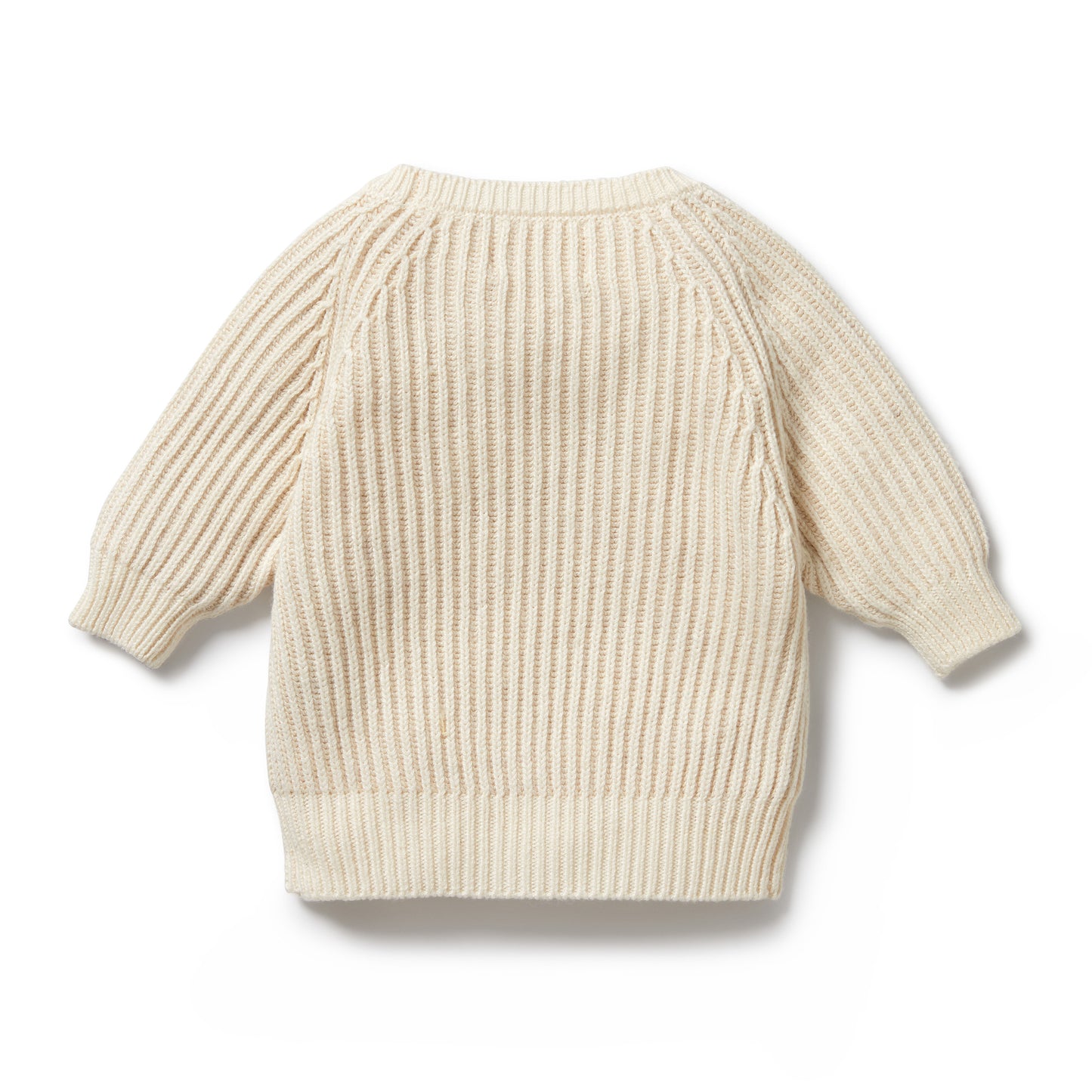 Wilson and Frenchy - KNITTED RIBBED JUMPER - ECRU