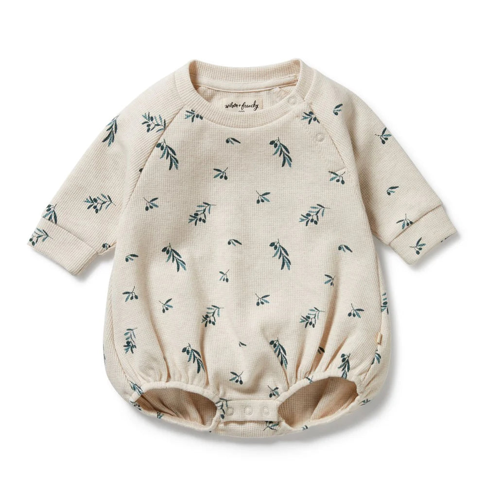Wilson & Frenchy Little Olive Organic Waffle Bodysuit