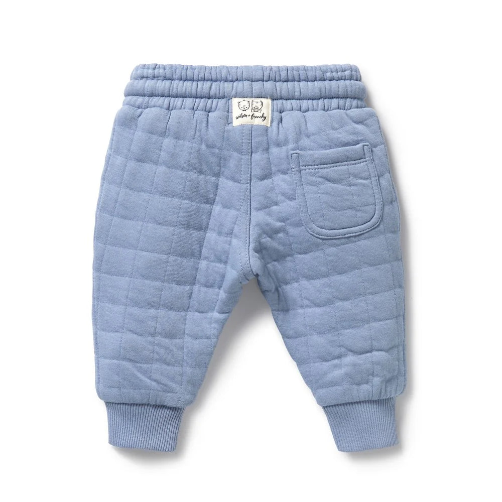 WIlson & Frenchy Sky Blue Organic Quilted Sweat Pant