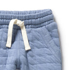 WIlson & Frenchy Sky Blue Organic Quilted Sweat Pant