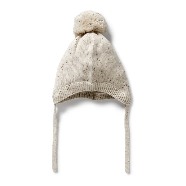 Wilson & Frenchy Cookie & Cream Organic Knitted Bonnet