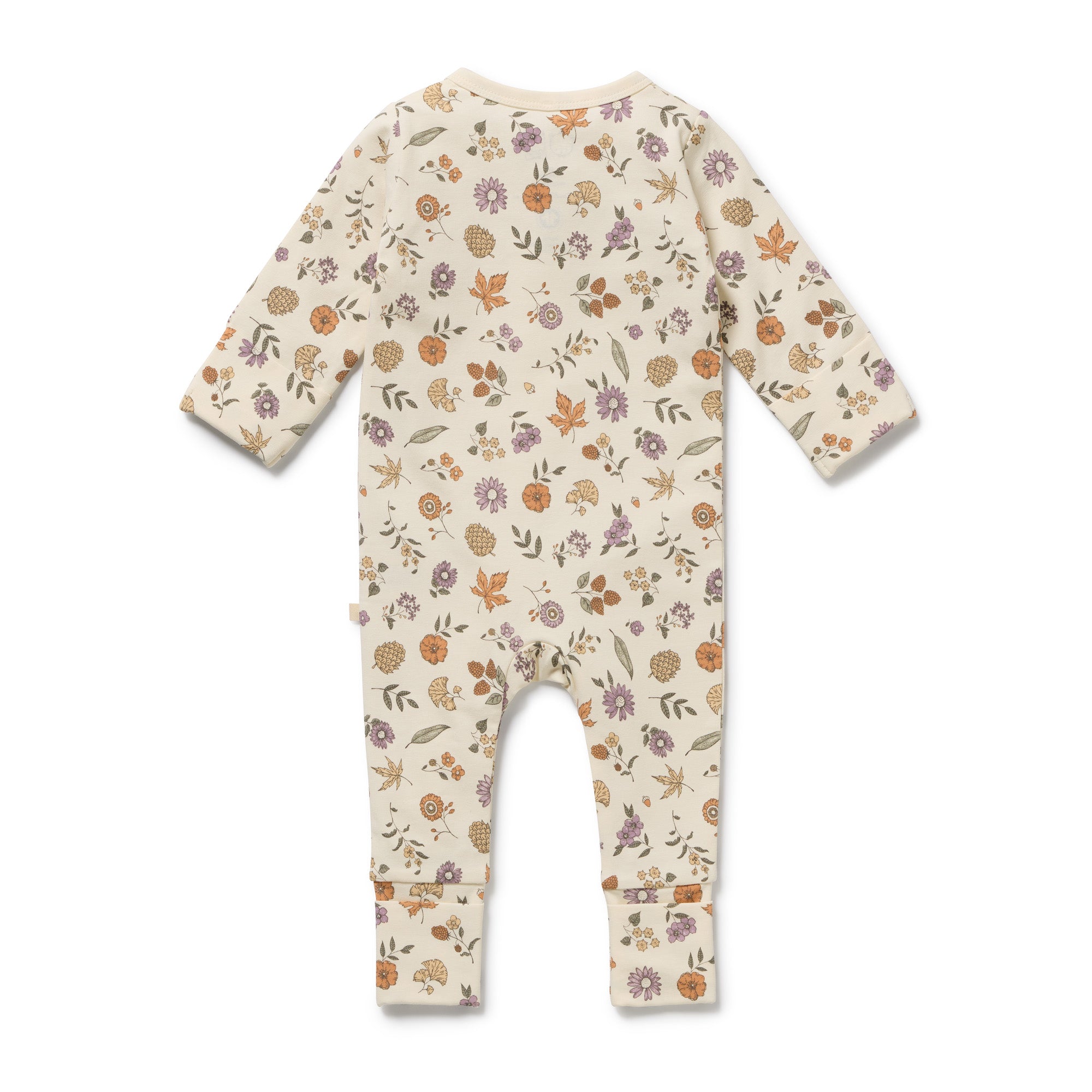 Wilson & Frenchy Maple Glow Organic Zipsuit with Feet
