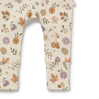 Wilson & Frenchy Maple Glow Organic Zipsuit with Feet