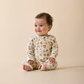Wilson & Frenchy Maple Glow Organic Zipsuit with Feet
