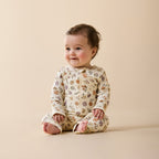 Wilson & Frenchy Maple Glow Organic Zipsuit with Feet