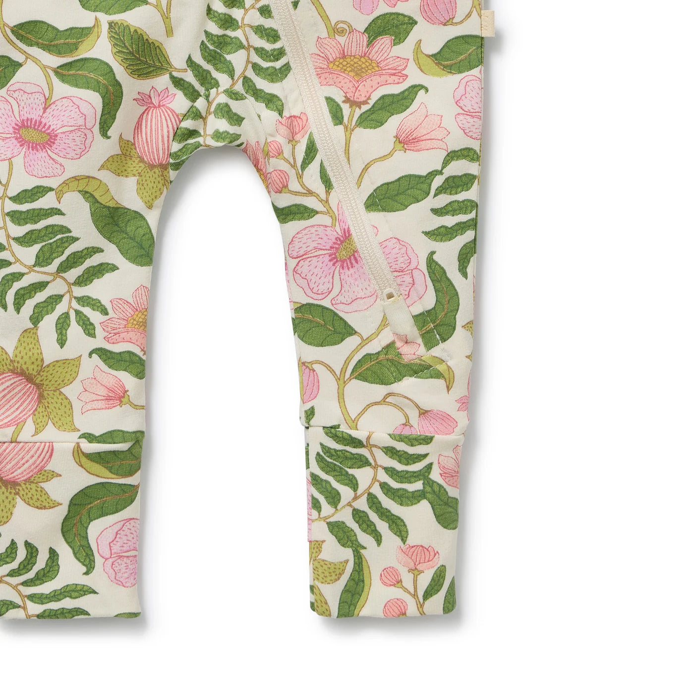 Wilson & Frenchy Ma Fleur Organic Zipsuit with Feet