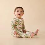 Wilson & Frenchy Ma Fleur Organic Zipsuit with Feet