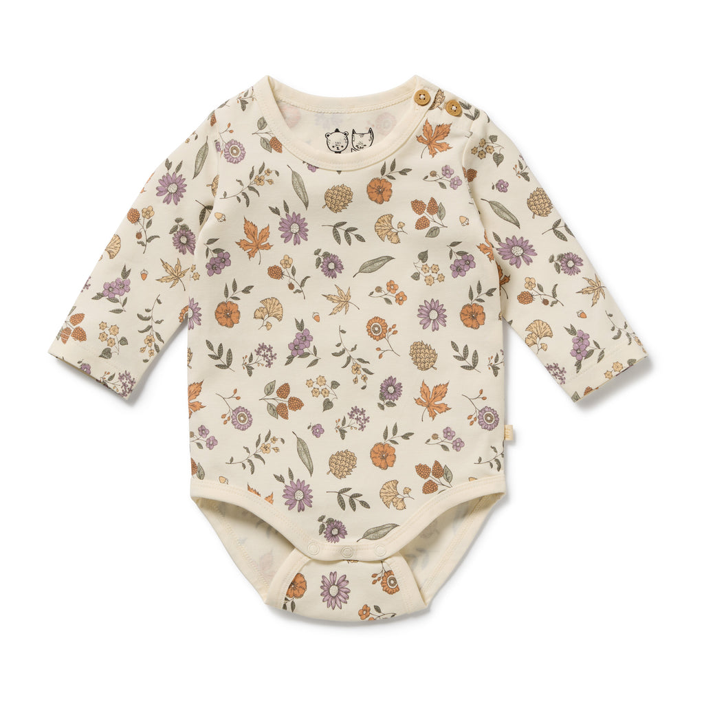 Wilson & Frenchy Maple Glow Organic Bodysuit