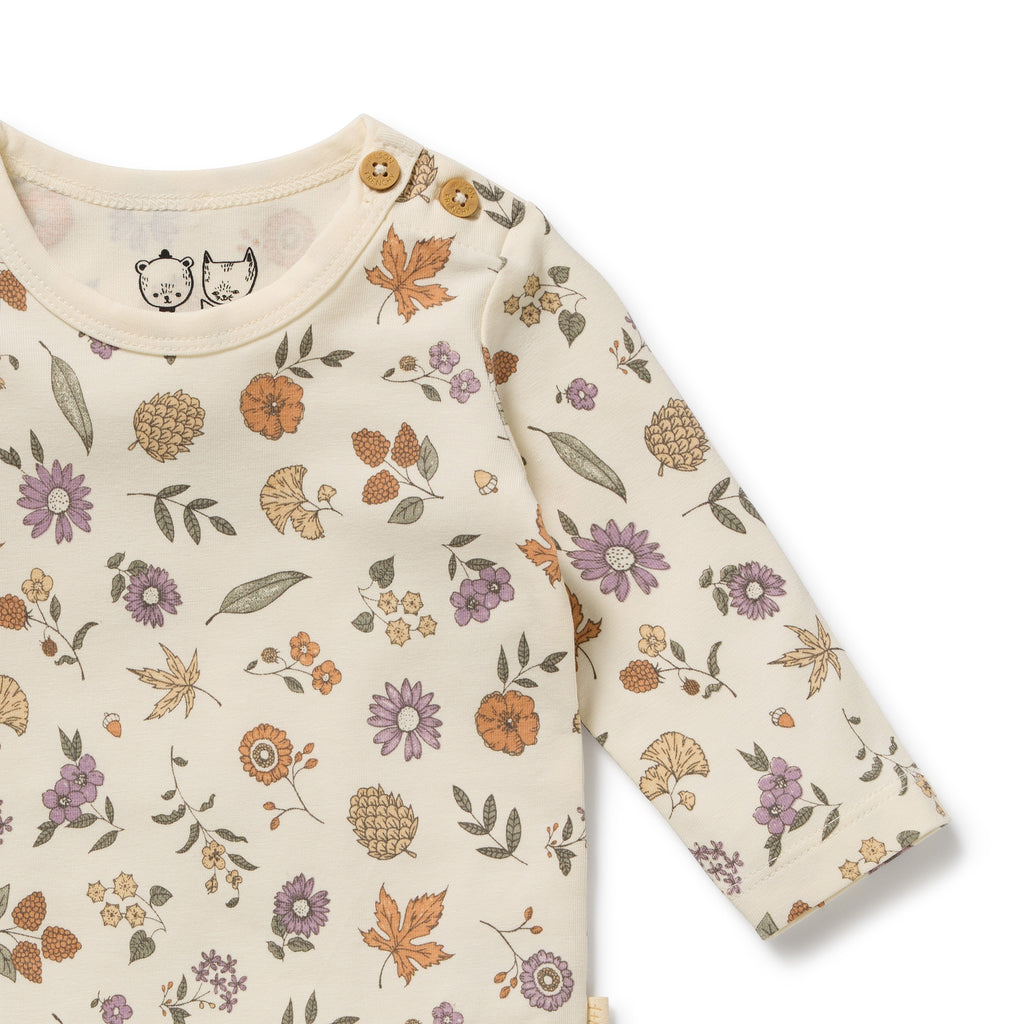 Wilson & Frenchy Maple Glow Organic Bodysuit