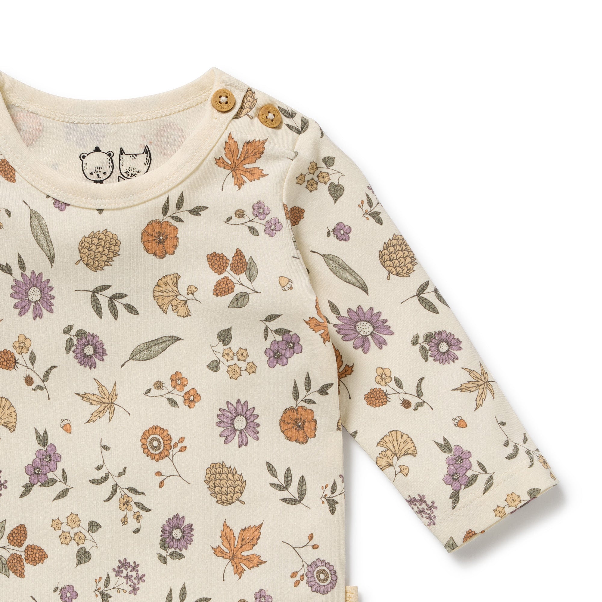 Wilson & Frenchy Maple Glow Organic Bodysuit