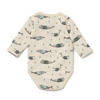 Wilson & Frenchy Woolly Whales Organic Bodysuit