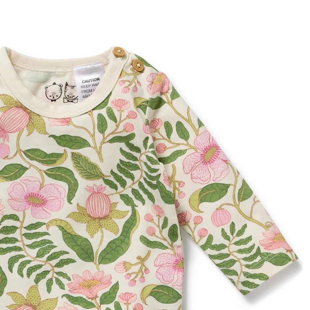 Wilson & Frenchy Ma Fleur Organic Bodysuit