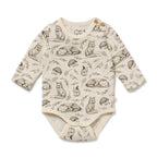 Wilson & Frenchy Foxglove Forest Organic Bodysuit