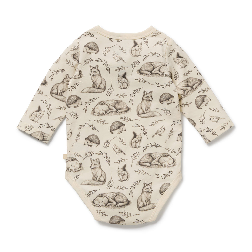 Wilson & Frenchy Foxglove Forest Organic Bodysuit