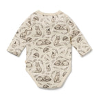Wilson & Frenchy Foxglove Forest Organic Bodysuit