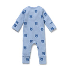 Wilson & Frenchy Bear Hugs Organic Waffle Zipsuit