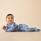 Wilson & Frenchy Bear Hugs Organic Waffle Zipsuit